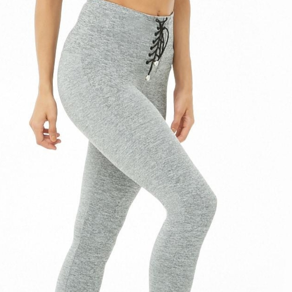 Fitted gray leggings. Supper thick 💪